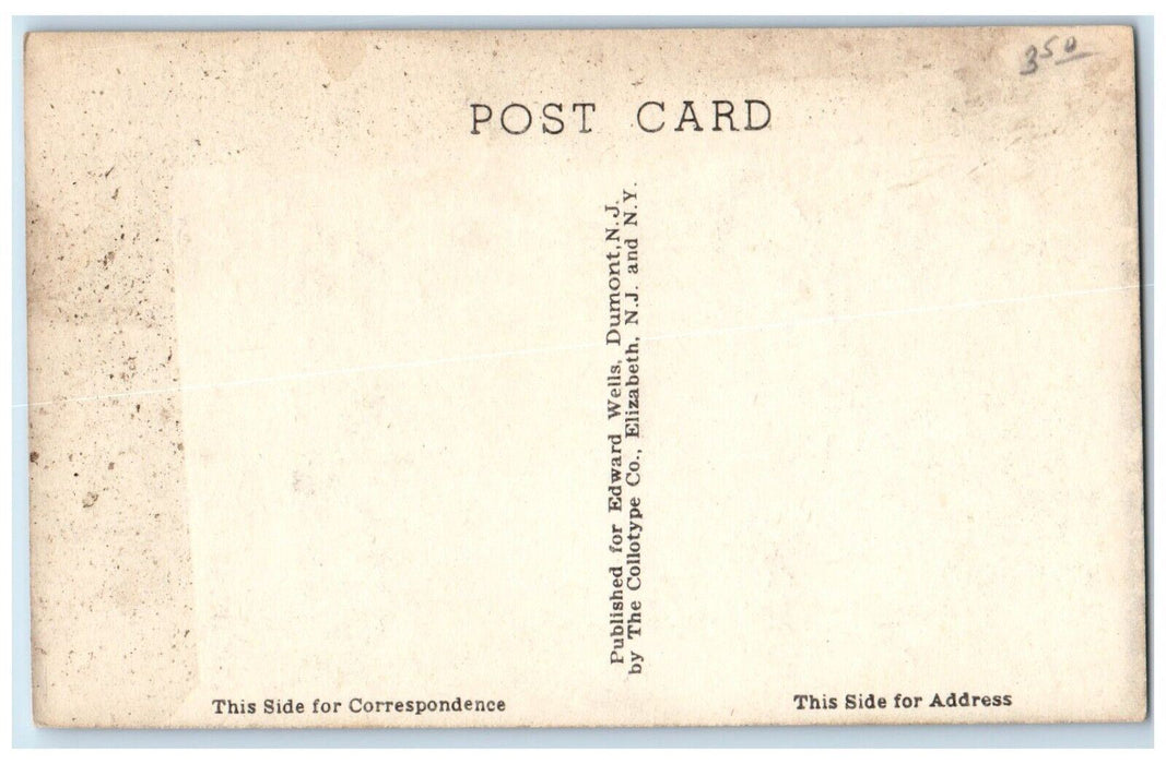 First Baptism Chruch Car Street View Needham Massachusetts MA Vintage Postcard