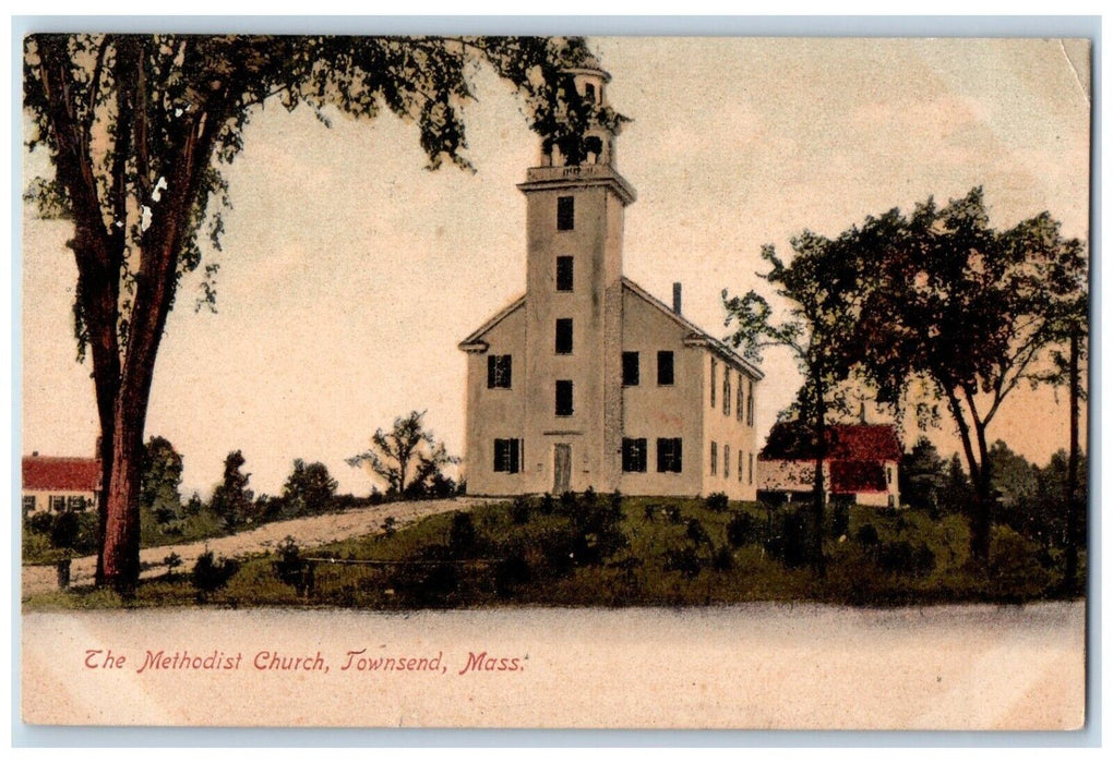 1908 The Methodist Church Townsend Massachusetts MA Posted Antique Postcard