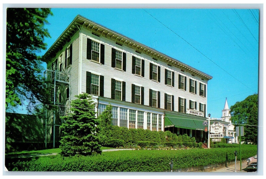 c1960's Uxbridge Inn Hotel Building Uxbridge Massachusetts MA Vintage Postcard