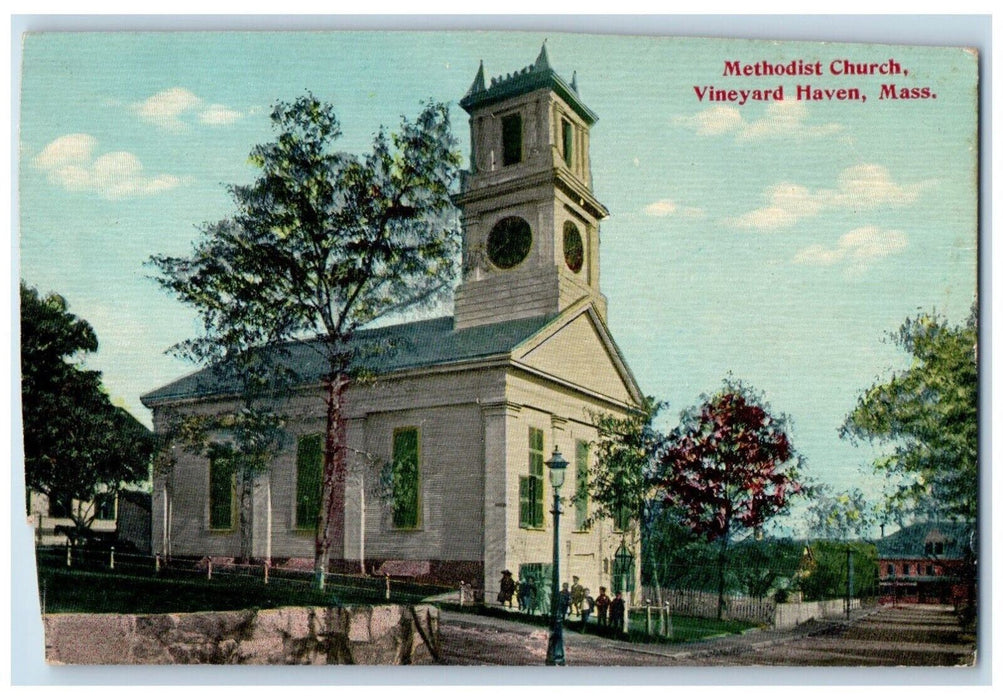 c1910's Methodist Church Vineyard Haven Massachusetts MA Antique Postcard