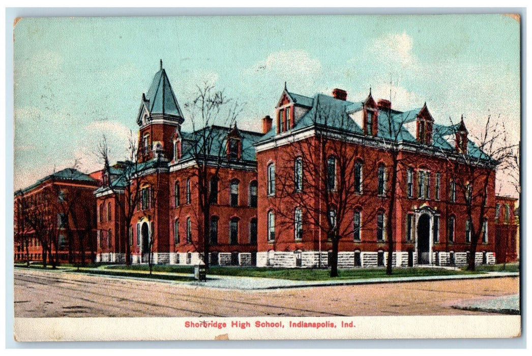 1910 Shortbridge High School Indianapolis IN Posted Antique Postcard