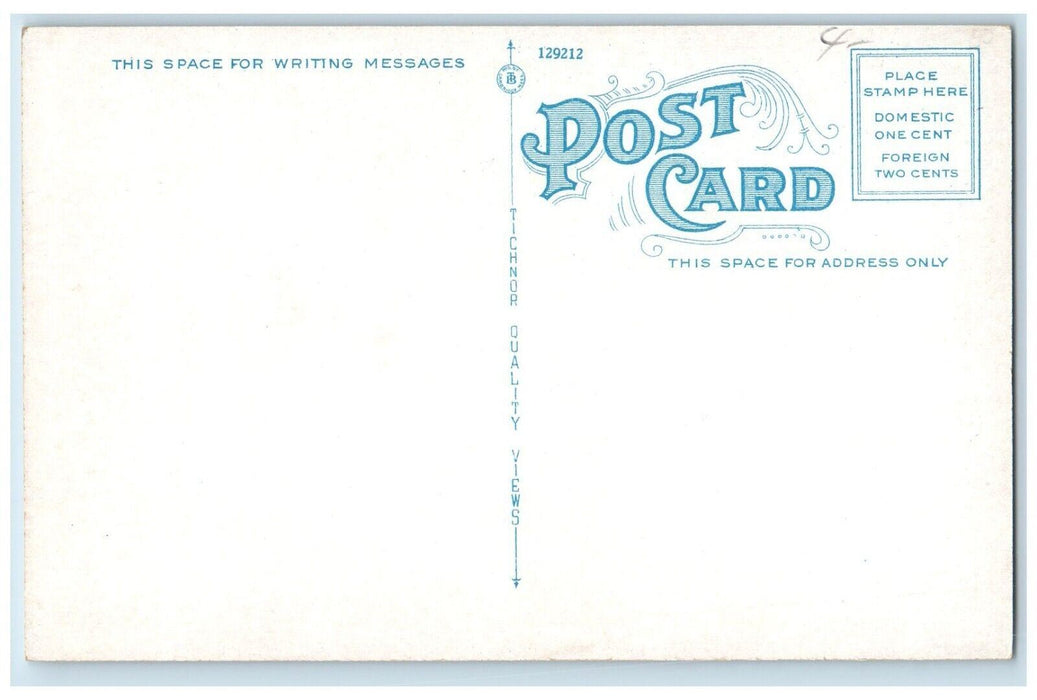 c1930's Trinitarian Church And Boynton Public Library Templeton MA Postcard