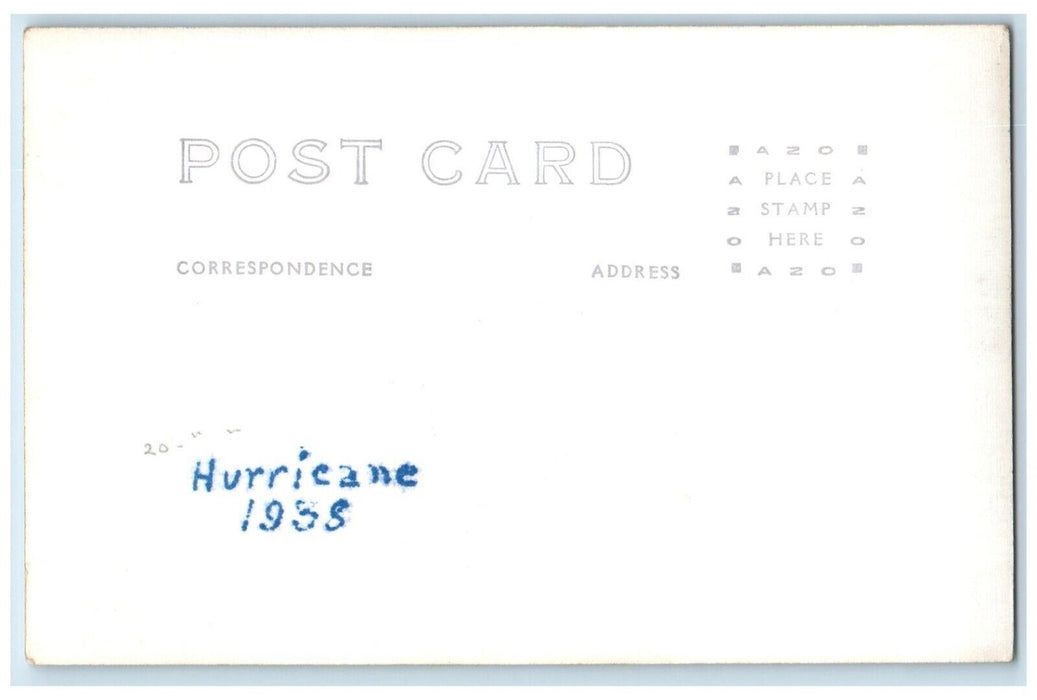 1938 Willams Street Hurricane Disaster England RPPC Photo Vintage Postcard