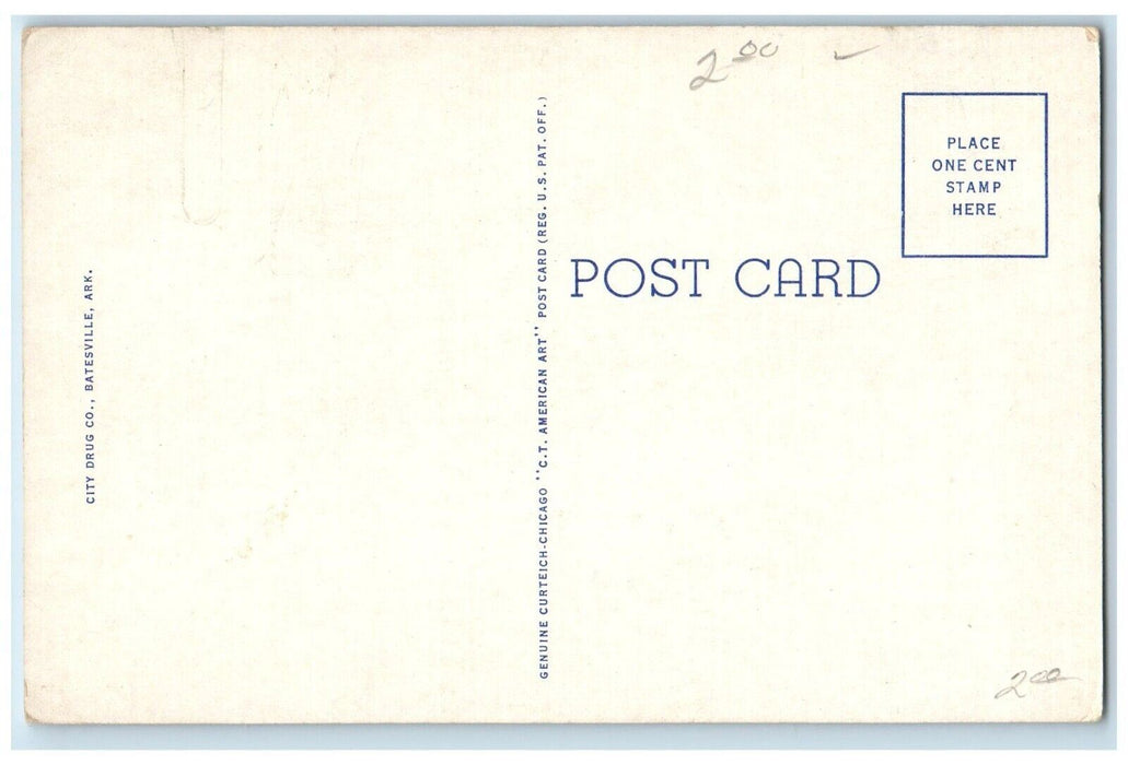 c1920 Independence County Court House Exterior Batesville Arkansas AK Postcard
