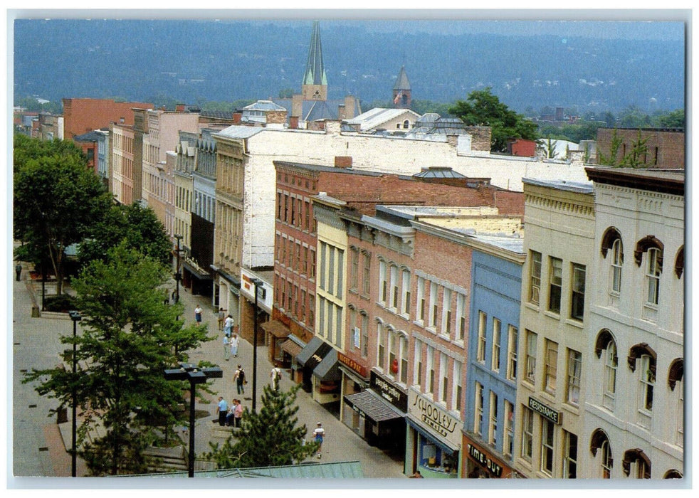 c1950's Time-Out Schooley's Pedestrian Mall Ithaca Commons Ithaca NY Postcard