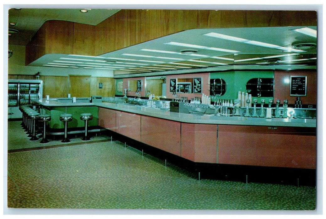 c1950's Iowana Dairy Bar Adjacent to Iowana Milk Farms Co. Office IA Postcard