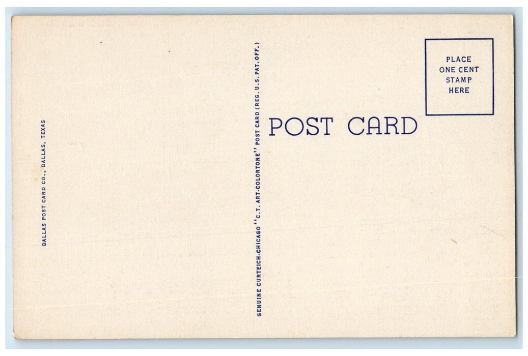 c1940 First Presbyterian Church McKinney Multi-View Texas TX Unposted Postcard