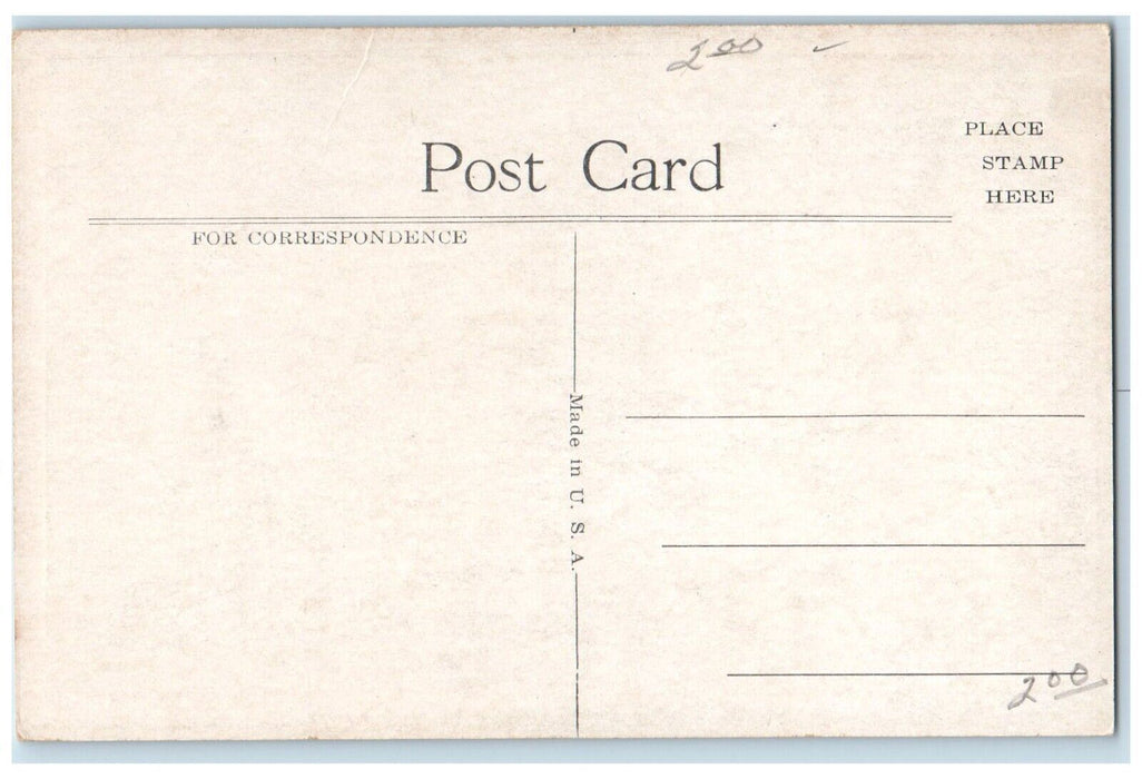 c1920 Boone County Court House Exterior Classic Cars Lebanon Indiana IN Postcard
