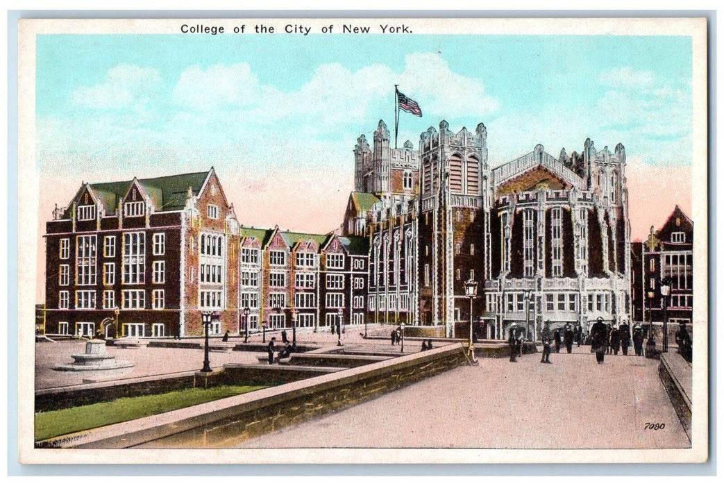 c1920's College Of The City Of New York Amsterdam Avenue NY Unposted Postcard