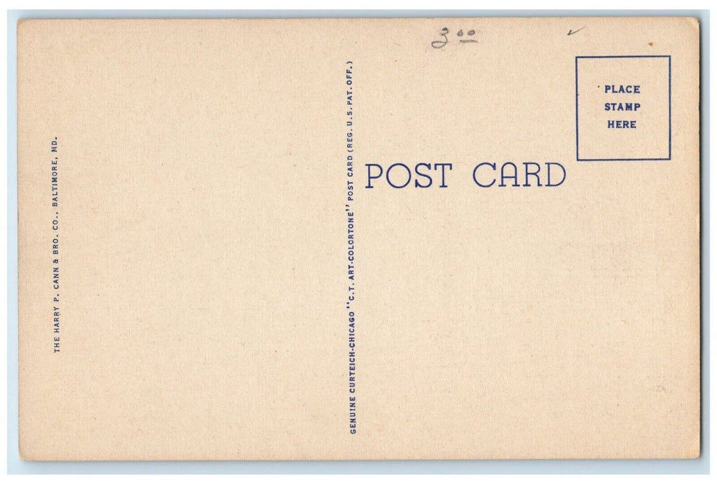 c1940 Kent County Court House Exterior Building Chestertown Maryland MD Postcard