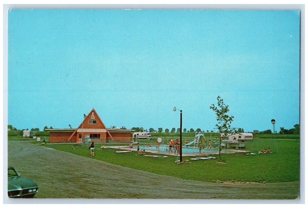 c1960 Van Wert Koa Delphos Ringwald Road Middle Point Ohio OH Vintage Postcard