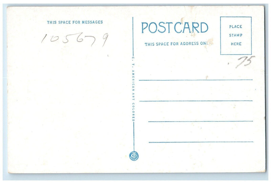 c1930's First Congregational Church Natick Massachusetts MA Vintage Postcard