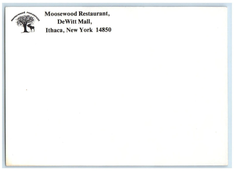 c1960's Hand Planet Mountain Animal Moosewood Restaurant Ithaca NY Postcard