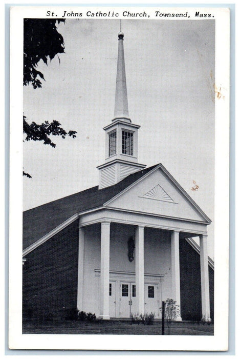 St. Johns Catholic Church Townsend Massachusetts MA Unposted Vintage Postcard