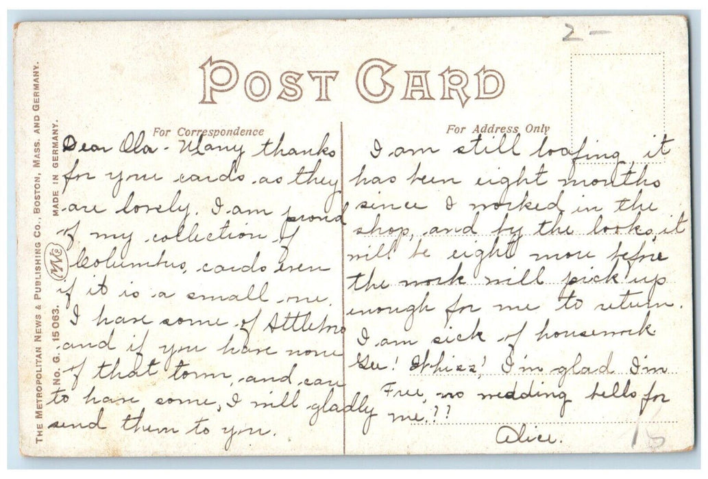 c1910's Memorial Boulder On The Green Taunton Massachusetts MA Antique Postcard