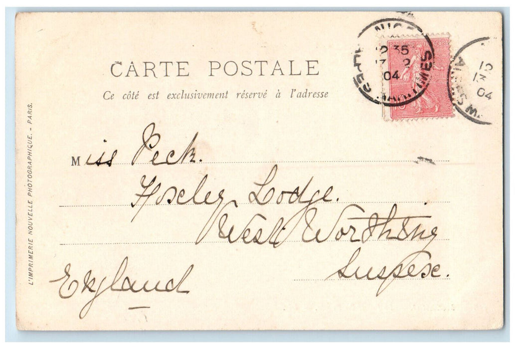 1904 Le Palais Du Prince Sovereign Prince of Monaco Residence, Monaco Postcard