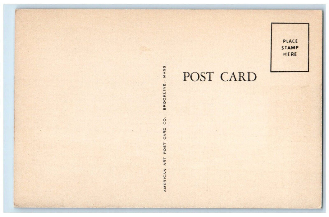 View Of Post Office Building Taunton Massachusetts MA Unposted Vintage Postcard