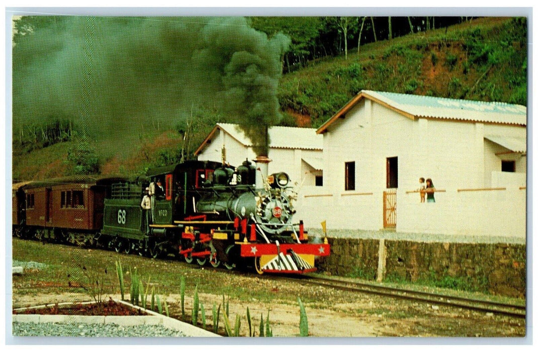 1976 Brazilian State Railways VFCO Division Number 68 Tindade Brazil Postcard