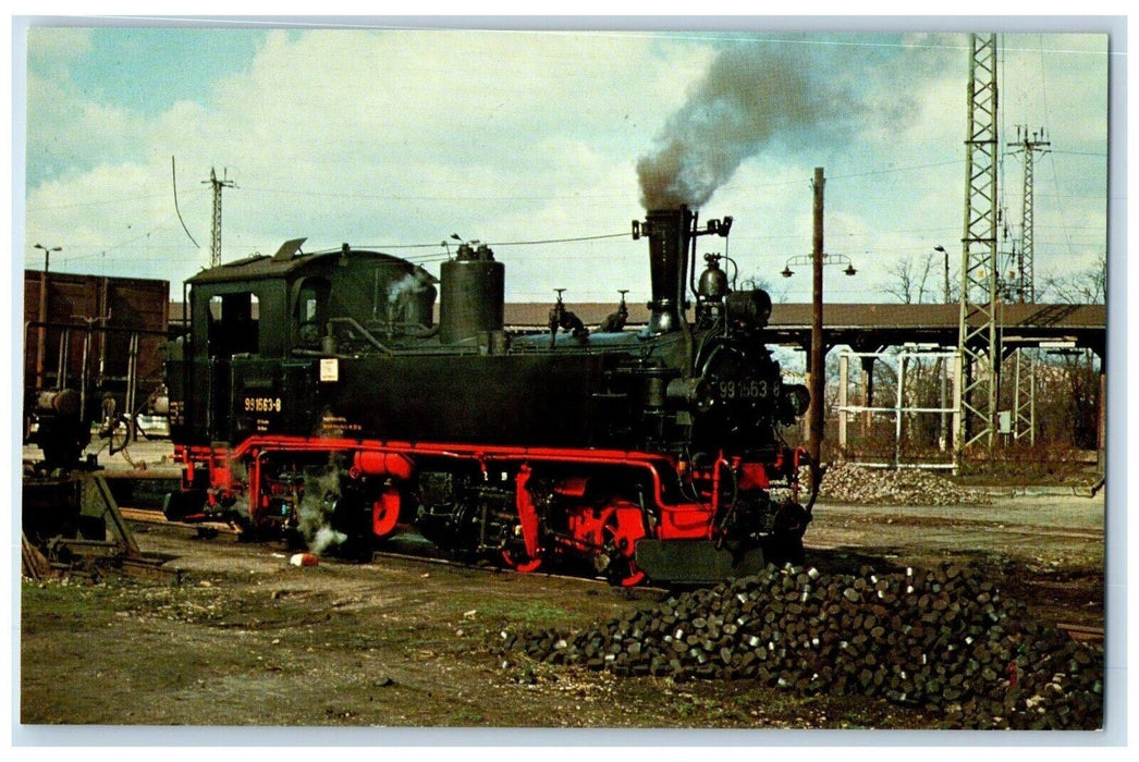 1975 German State Railways East Germany DR99 1563 Muegeln East Germany Postcard