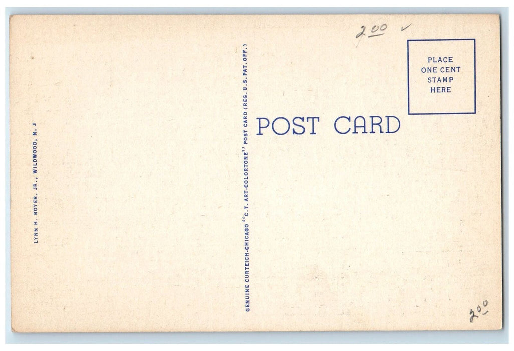 c1940s Lockehart & Foulke Halls From Blair Arch Princeton University NJ Postcard