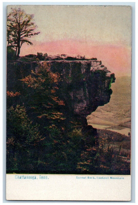 1905 Scenic View Sunset Rock Lookout Mountain Chattanooga Tennessee TN  Postcard
