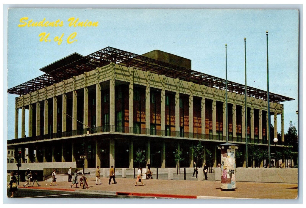 c1960's University Of California Student Union Building Berkeley CA Postcard