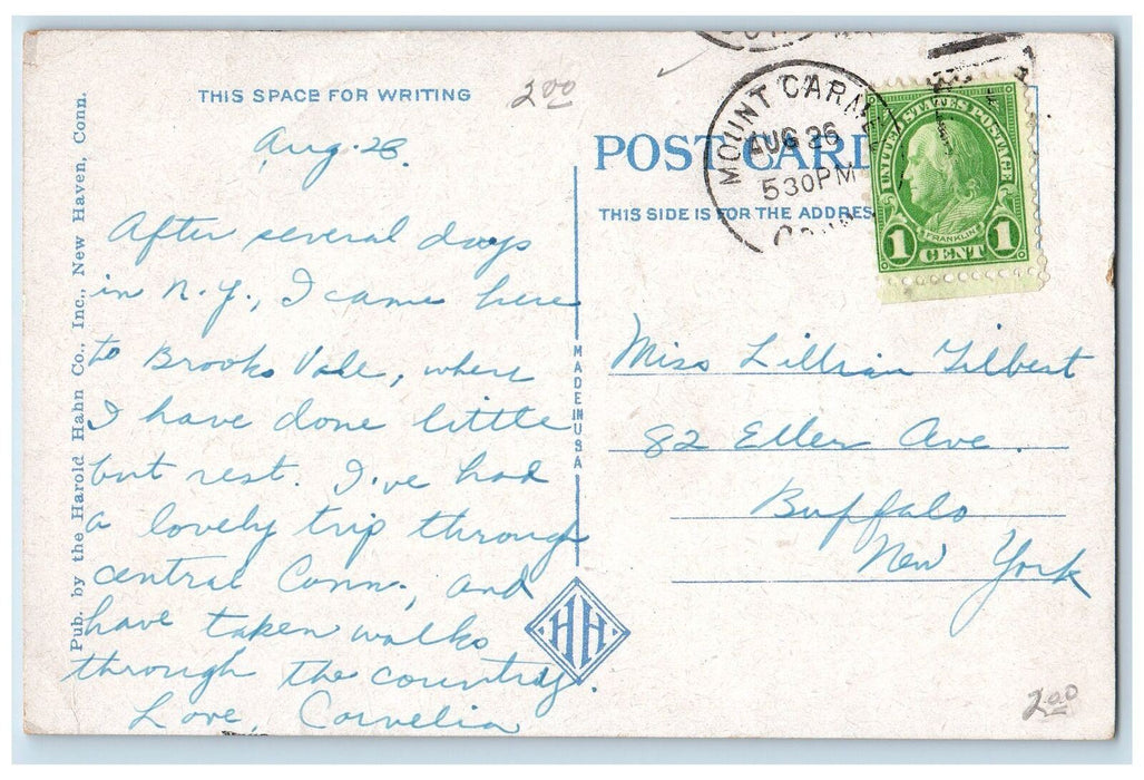 1917 Payne Whitney Gymnasium Yale University New Haven Connecticut CT Postcard