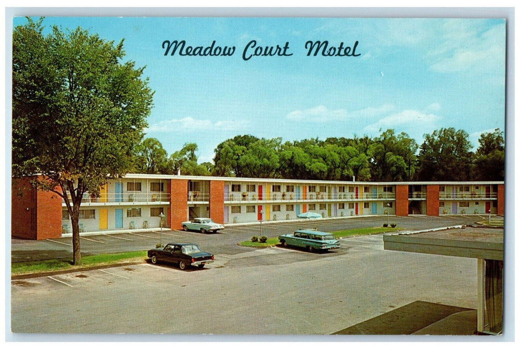 c1950's Meadow Court Motel Tompkins County Ithaca New York NY Postcard