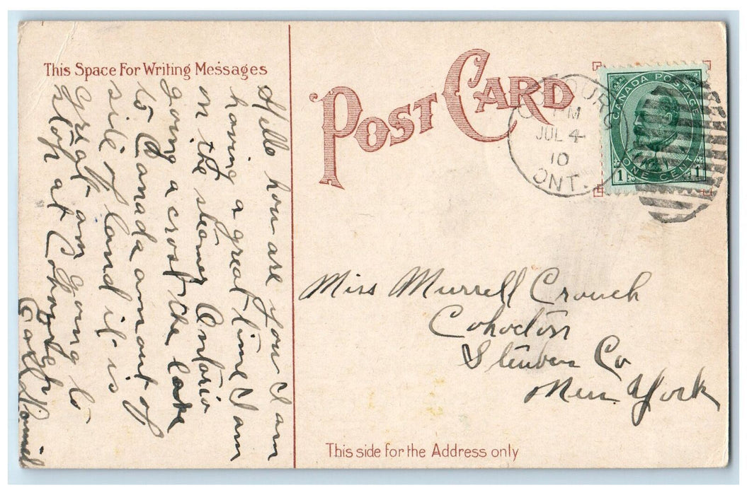c1910's View Of Public Market Rochester New York NY, Cobourg Ontario Postcard