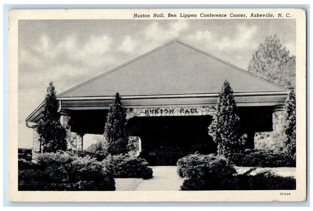 c1964 Huston Hall Ben Lippen Conference Center Asheville North Carolina Postcard