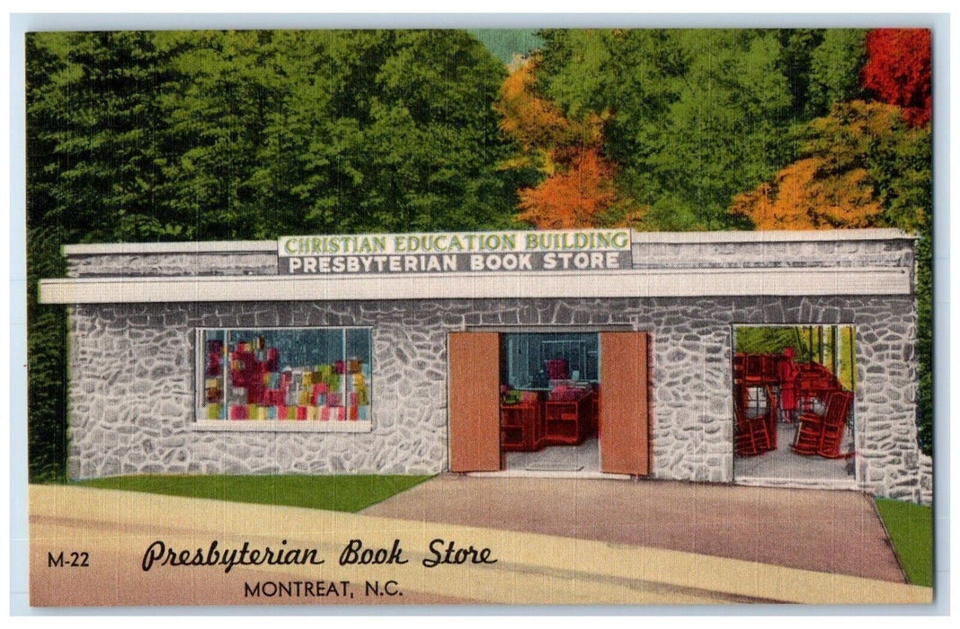 1940 Presbyterian Book Store Montreat Education Building North Carolina Postcard