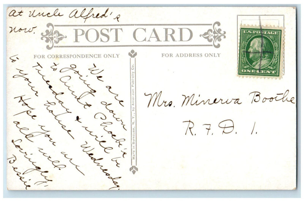 c1910 Empire State Express Train Railroad Syracuse New York NY Antique Postcard