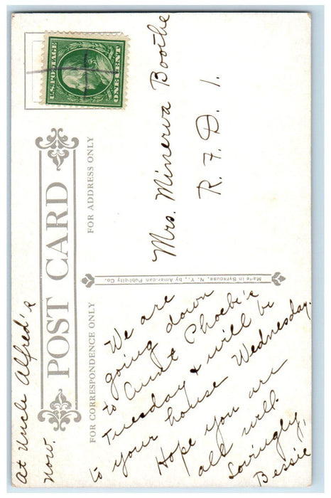 c1910 Empire State Express Train Railroad Syracuse New York NY Antique Postcard