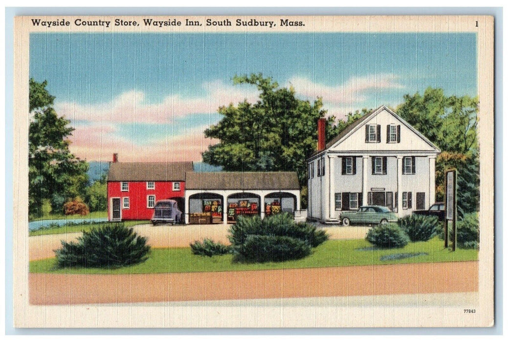 Wayside Country Store Wayside Inn Hotel South Sudbury Massachusetts MA Postcard