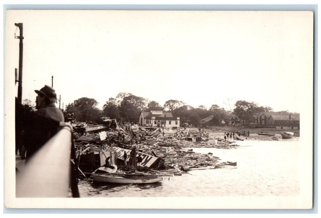 1938 Hurricane Disaster England United Kingdom RPPC Photo Vintage Postcard