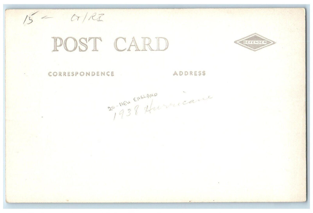 1938 Hurricane Disaster England United Kingdom RPPC Photo Vintage Postcard