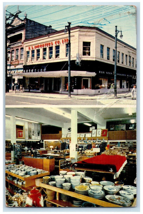1952 Trans-Nation Emporium Vancouver British Columbia Canada Postcard