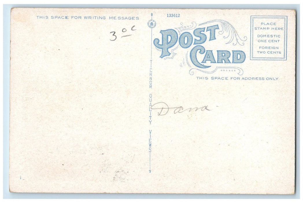 c1950's Airplane View Mouth Kennebunk River Road Kennebunkport Maine ME Postcard