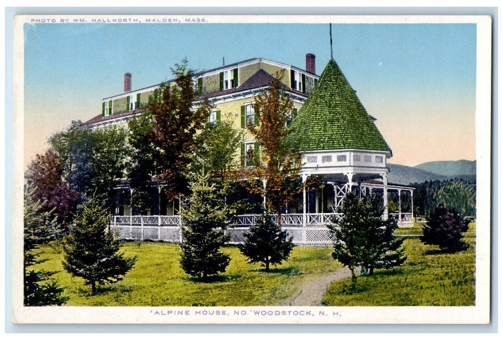 c1920s Alpine House No. Exterior Woodstock New Hampshire NH Unposted  Postcard