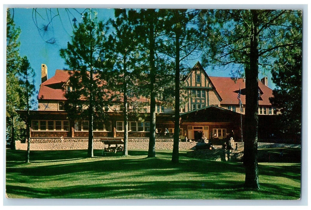 c1950 Feather River Inn Main Lodge Restaurant Park Tourist Blairsden CA Postcard