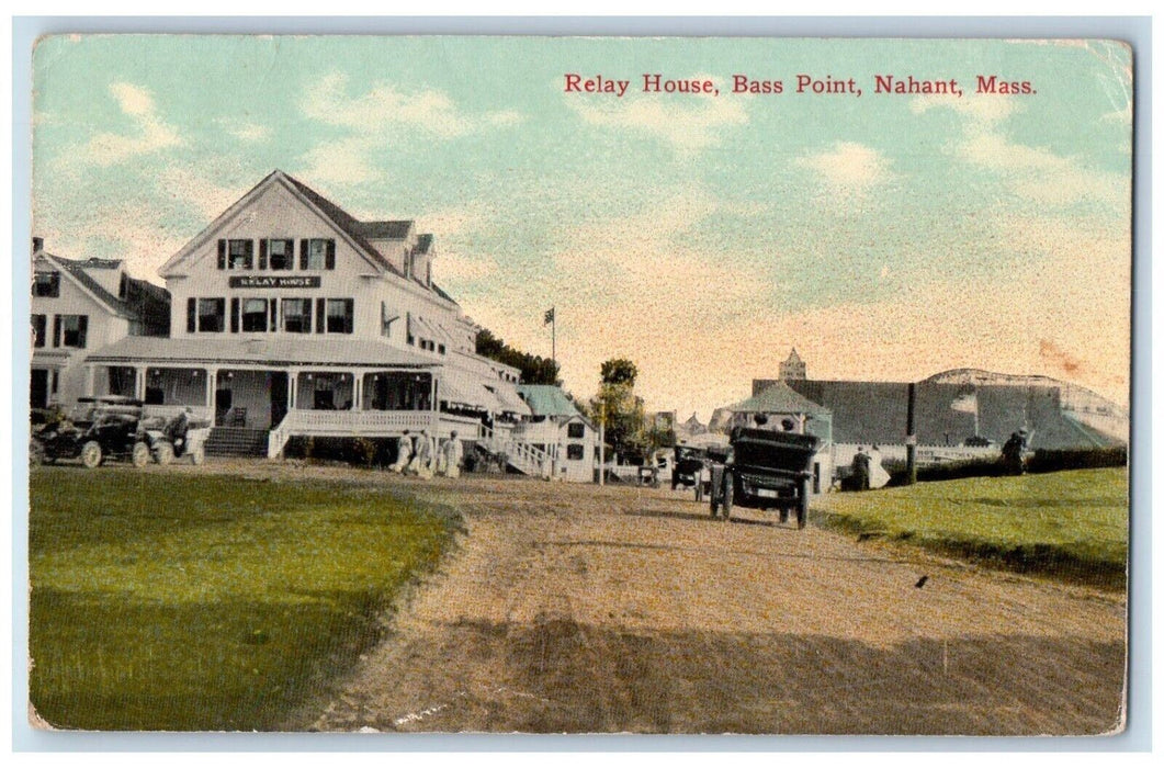 1912 Relay House Bass Point Nahant Massachusetts MA Posted Antique Postcard