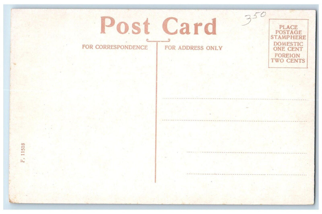 c1910's Public Library Building Front View Nahant Massachusetts MA Postcard