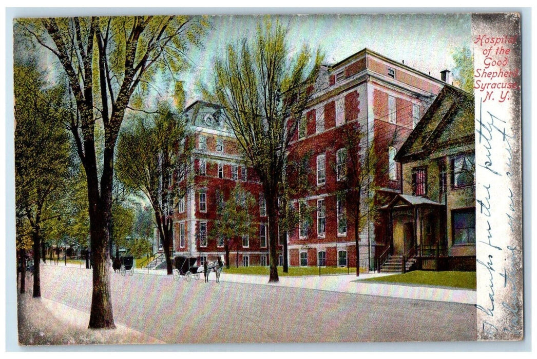 1909 Hospital Of The Good Shepherd Syracuse New York NY Posted Antique Postcard