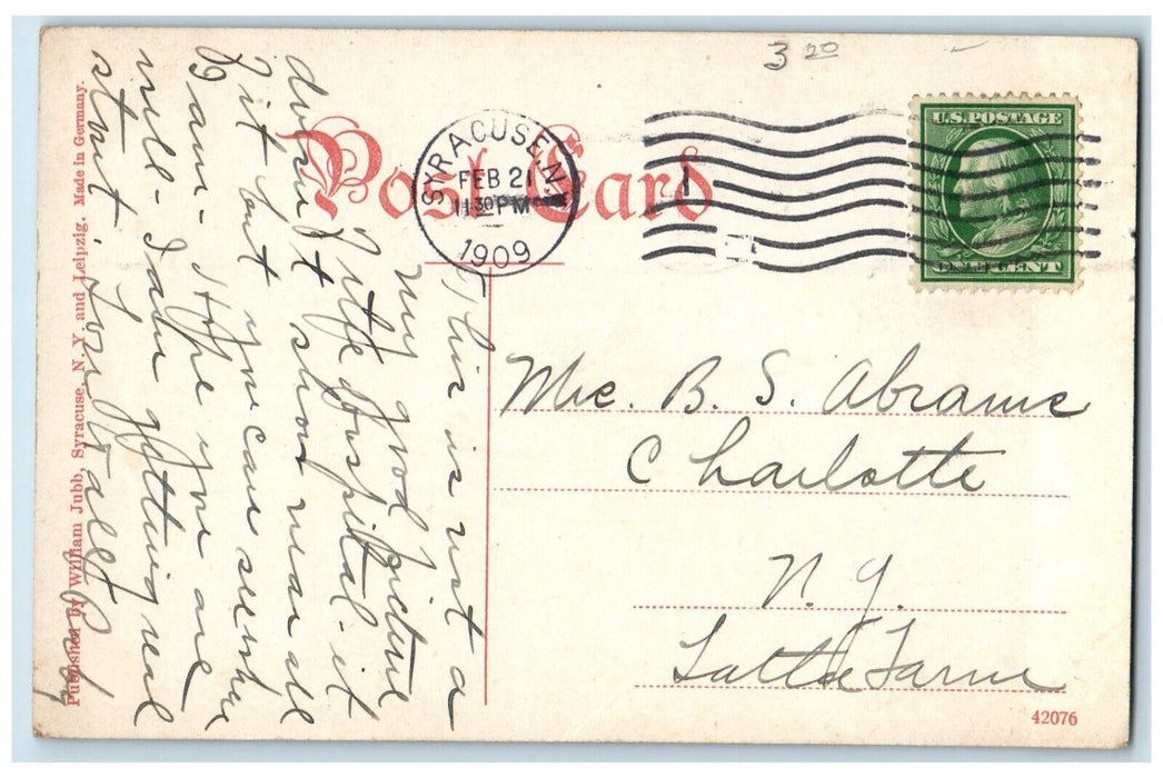 1909 Hospital Of The Good Shepherd Syracuse New York NY Posted Antique Postcard