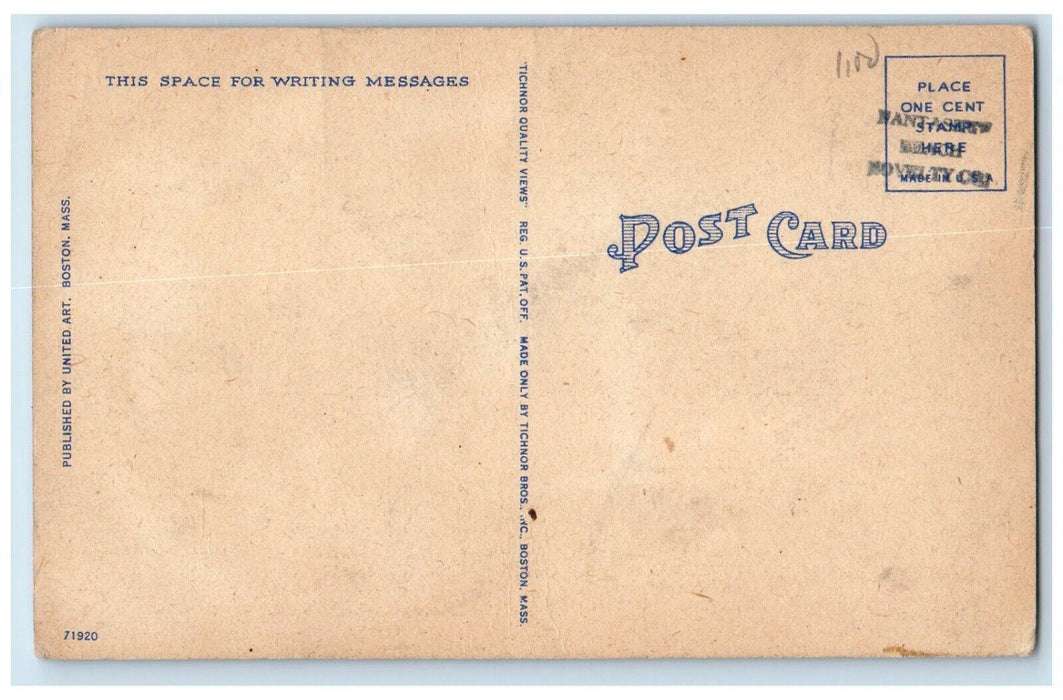 Entrance To Paragon Park Cars Nantasket Beach Massachusetts MA Vintage Postcard