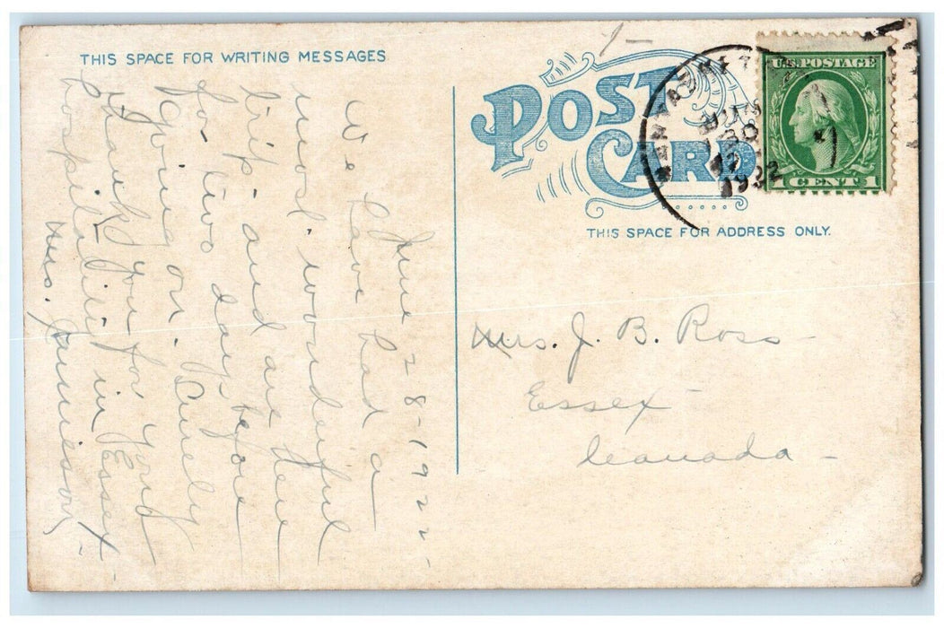 1922 A View Of Nantasket Beach Massachusetts MA Posted Vintage Postcard