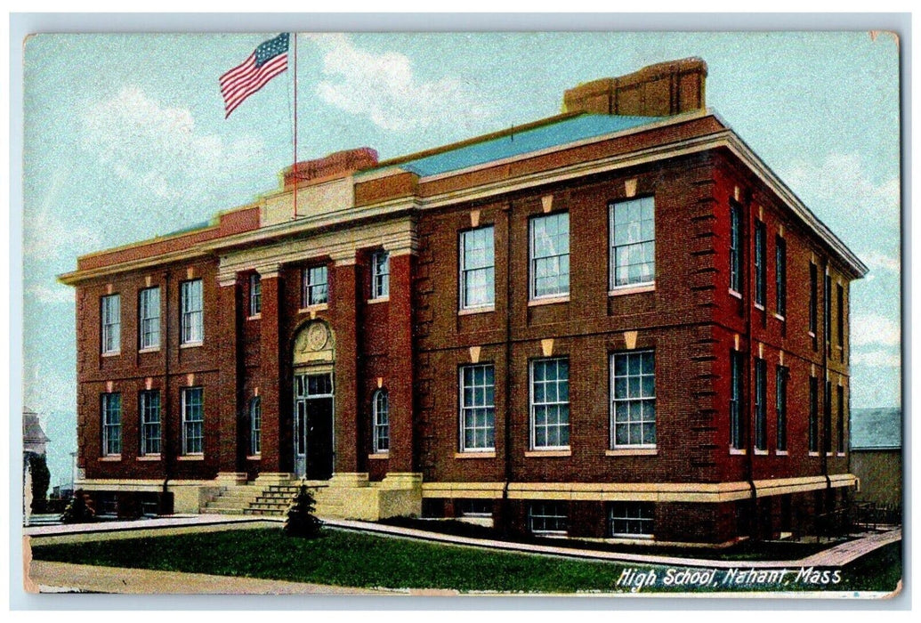 c1910's High School Building Nahant Massachusetts MA Unposted Antique Postcard