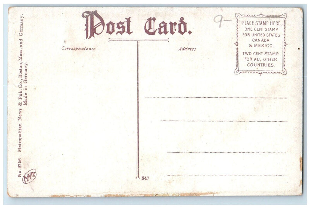 c1910's High School Building Nahant Massachusetts MA Unposted Antique Postcard