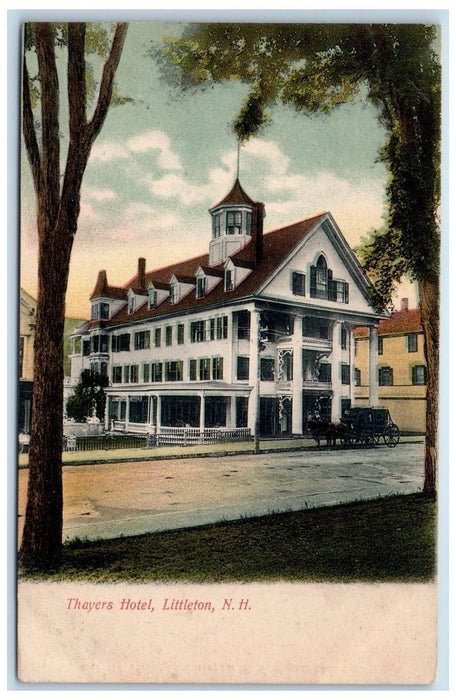 c1905's Thayers Hotel Exterior View Littleton New Hampshire NH Unposted Postcard