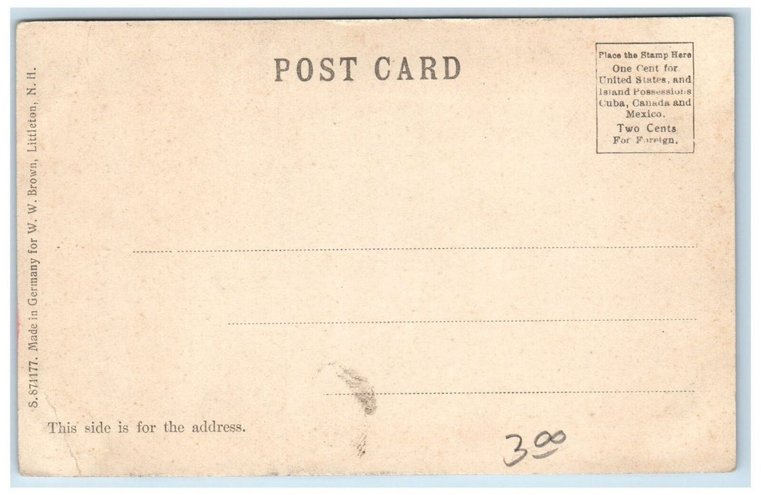 c1905's Thayers Hotel Exterior View Littleton New Hampshire NH Unposted Postcard